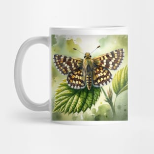 Chequered Skipper - Watercolor Butterfly Mug